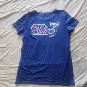 Vineyard Vines Short Sleeve Tshirt Womens XS. Blue Purple. 100% Cotton EUC